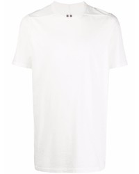 weißes T-Shirt mit einem Rundhalsausschnitt von Rick Owens