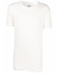 weißes T-Shirt mit einem Rundhalsausschnitt von Rick Owens