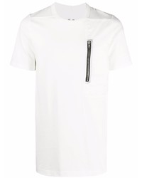 weißes T-Shirt mit einem Rundhalsausschnitt von Rick Owens