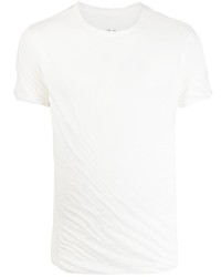 weißes T-Shirt mit einem Rundhalsausschnitt von Rick Owens