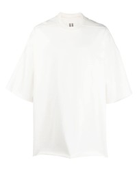 weißes T-Shirt mit einem Rundhalsausschnitt von Rick Owens