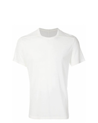 weißes T-Shirt mit einem Rundhalsausschnitt von Rick Owens