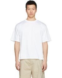 weißes T-Shirt mit einem Rundhalsausschnitt von Rito Structure