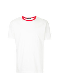 weißes T-Shirt mit einem Rundhalsausschnitt von Roar