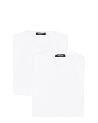 weißes T-Shirt mit einem Rundhalsausschnitt von Roberto Cavalli