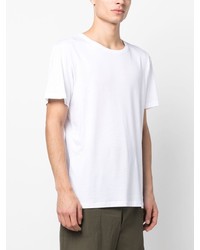 weißes T-Shirt mit einem Rundhalsausschnitt von Marané