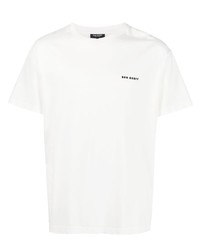 weißes T-Shirt mit einem Rundhalsausschnitt von Ron Dorff