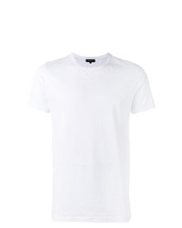 weißes T-Shirt mit einem Rundhalsausschnitt von Ron Dorff