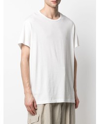 weißes T-Shirt mit einem Rundhalsausschnitt von Yohji Yamamoto