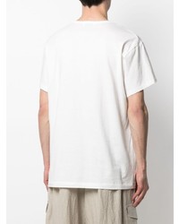 weißes T-Shirt mit einem Rundhalsausschnitt von Yohji Yamamoto