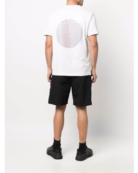 weißes T-Shirt mit einem Rundhalsausschnitt von Stone Island