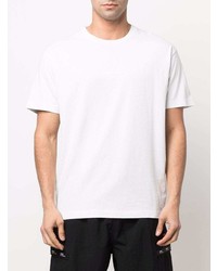 weißes T-Shirt mit einem Rundhalsausschnitt von Stone Island