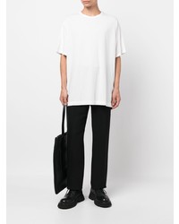 weißes T-Shirt mit einem Rundhalsausschnitt von Yohji Yamamoto