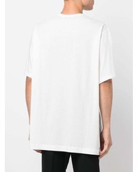 weißes T-Shirt mit einem Rundhalsausschnitt von Yohji Yamamoto