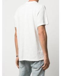 weißes T-Shirt mit einem Rundhalsausschnitt von rag & bone