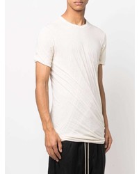 weißes T-Shirt mit einem Rundhalsausschnitt von Rick Owens