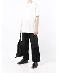 weißes T-Shirt mit einem Rundhalsausschnitt von Yohji Yamamoto