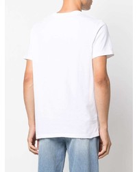 weißes T-Shirt mit einem Rundhalsausschnitt von Won Hundred