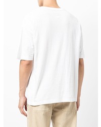 weißes T-Shirt mit einem Rundhalsausschnitt von VISVIM