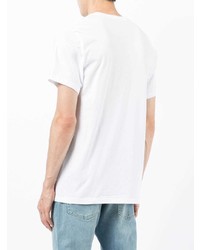 weißes T-Shirt mit einem Rundhalsausschnitt von Calvin Klein