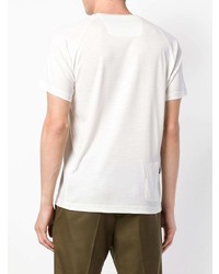 weißes T-Shirt mit einem Rundhalsausschnitt von Z Zegna