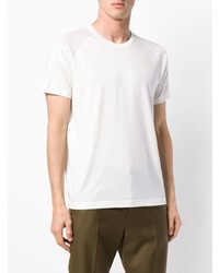 weißes T-Shirt mit einem Rundhalsausschnitt von Z Zegna