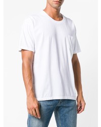 weißes T-Shirt mit einem Rundhalsausschnitt von VISVIM