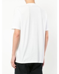 weißes T-Shirt mit einem Rundhalsausschnitt von Jil Sander