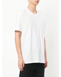 weißes T-Shirt mit einem Rundhalsausschnitt von Jil Sander