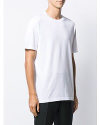 weißes T-Shirt mit einem Rundhalsausschnitt von Z Zegna