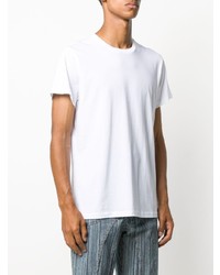 weißes T-Shirt mit einem Rundhalsausschnitt von Jil Sander