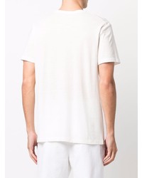 weißes T-Shirt mit einem Rundhalsausschnitt von Jil Sander