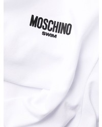 weißes T-Shirt mit einem Rundhalsausschnitt von Moschino