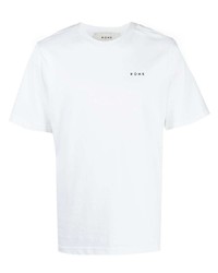 weißes T-Shirt mit einem Rundhalsausschnitt von Róhe