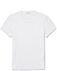 weißes T-Shirt mit einem Rundhalsausschnitt von Sandro