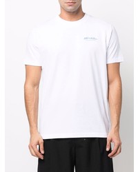 weißes T-Shirt mit einem Rundhalsausschnitt von Off-White