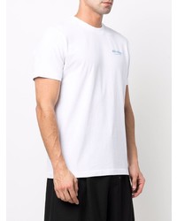 weißes T-Shirt mit einem Rundhalsausschnitt von Off-White