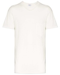 weißes T-Shirt mit einem Rundhalsausschnitt von Schiesser