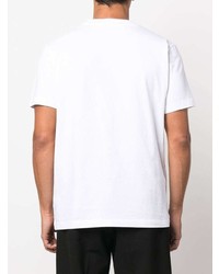 weißes T-Shirt mit einem Rundhalsausschnitt von Off-White