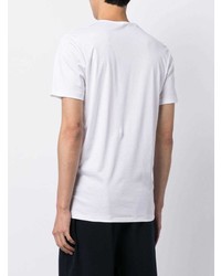 weißes T-Shirt mit einem Rundhalsausschnitt von Zimmerli