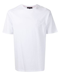 weißes T-Shirt mit einem Rundhalsausschnitt von Shanghai Tang