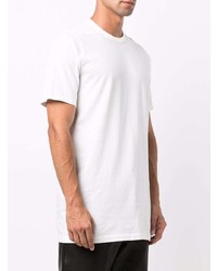 weißes T-Shirt mit einem Rundhalsausschnitt von Rick Owens