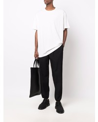 weißes T-Shirt mit einem Rundhalsausschnitt von Yohji Yamamoto