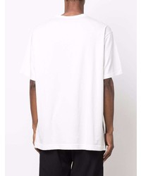 weißes T-Shirt mit einem Rundhalsausschnitt von Yohji Yamamoto