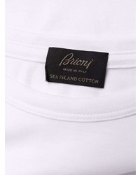 weißes T-Shirt mit einem Rundhalsausschnitt von Brioni