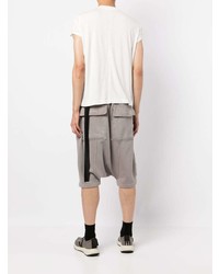 weißes T-Shirt mit einem Rundhalsausschnitt von Rick Owens DRKSHDW