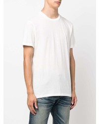 weißes T-Shirt mit einem Rundhalsausschnitt von Tom Ford