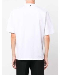 weißes T-Shirt mit einem Rundhalsausschnitt von Neil Barrett
