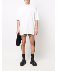 weißes T-Shirt mit einem Rundhalsausschnitt von Rick Owens DRKSHDW