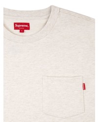 weißes T-Shirt mit einem Rundhalsausschnitt von Supreme